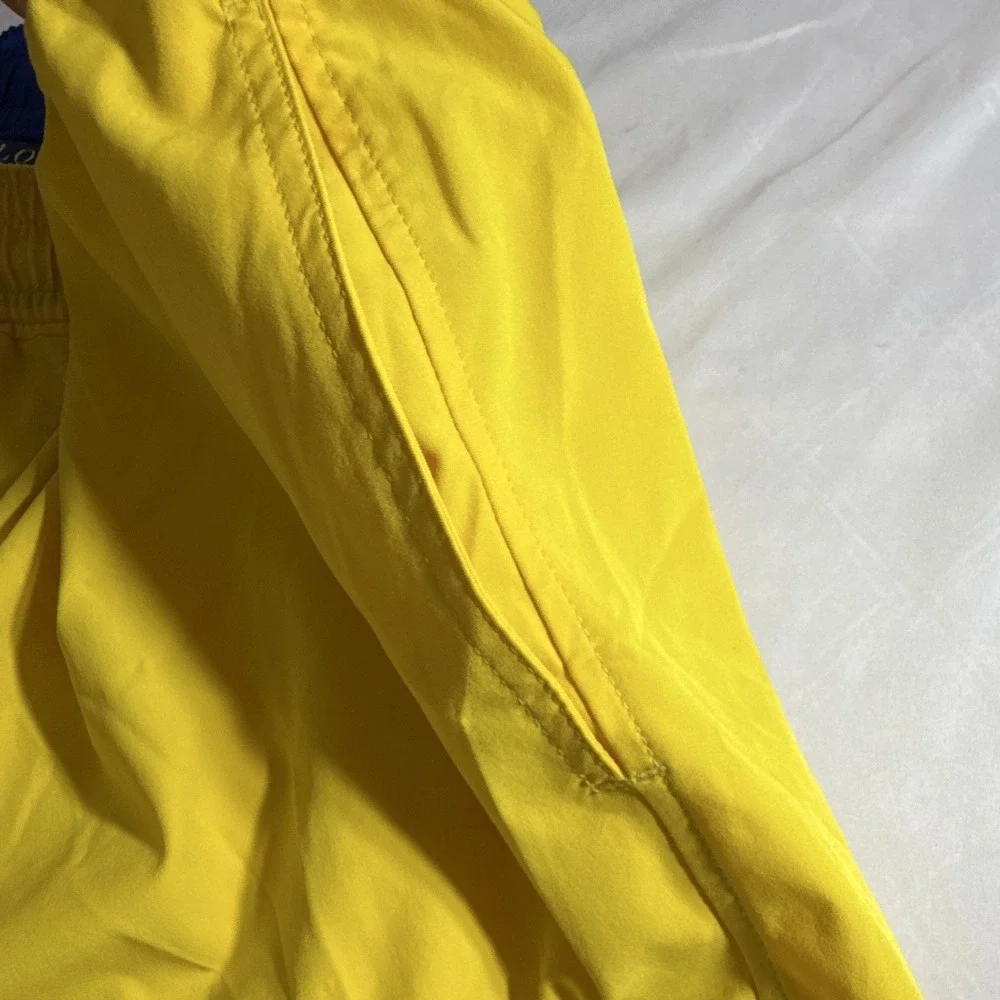 Polo Ralph Lauren Men's Yellow Swim Shorts Big & Tall 2XB Elastic Drawstring